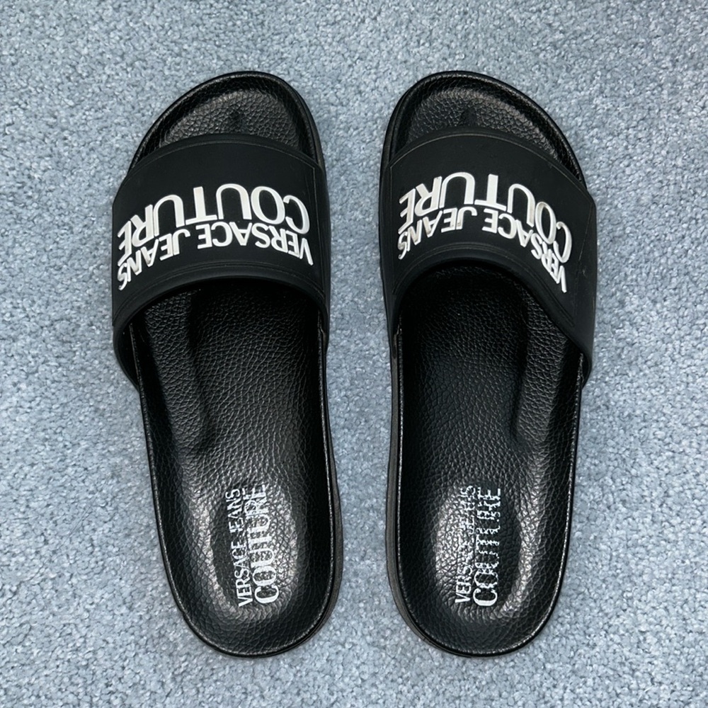 Versace couture slides worn once